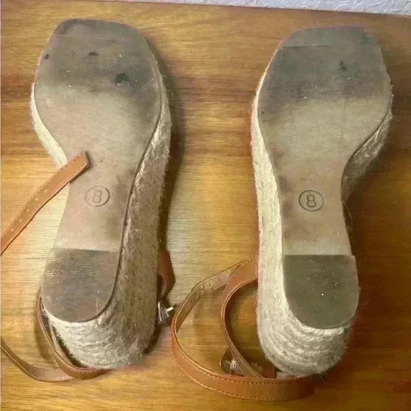 Women's Joyce Wedge Heels Platform Boho- A New Day - Color Tan Size 8 - Picture 7 of 7